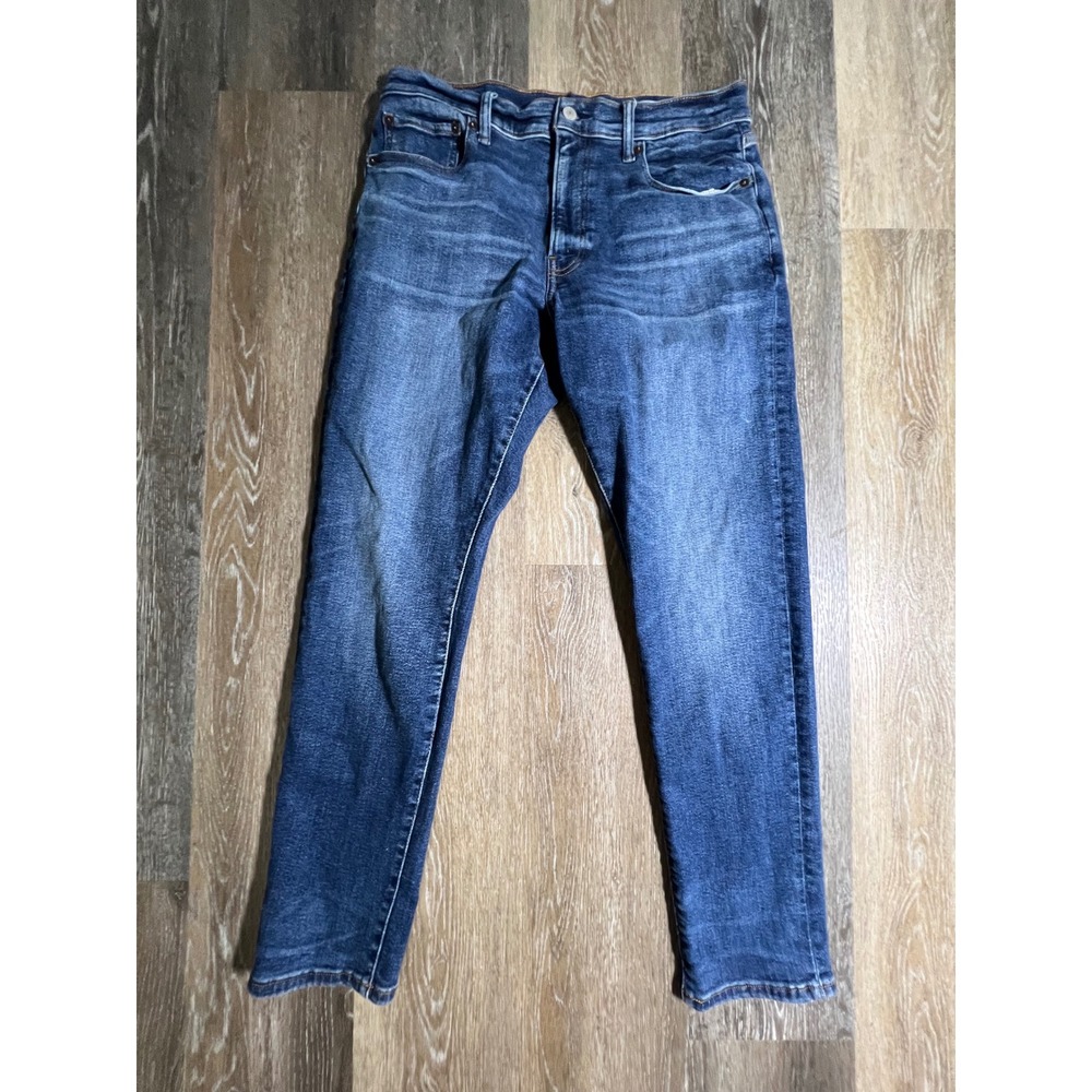 Lucky Brand Jeans Mens 32x32 Blue Medium‎ Wash Straight Leg Stretch Denim
